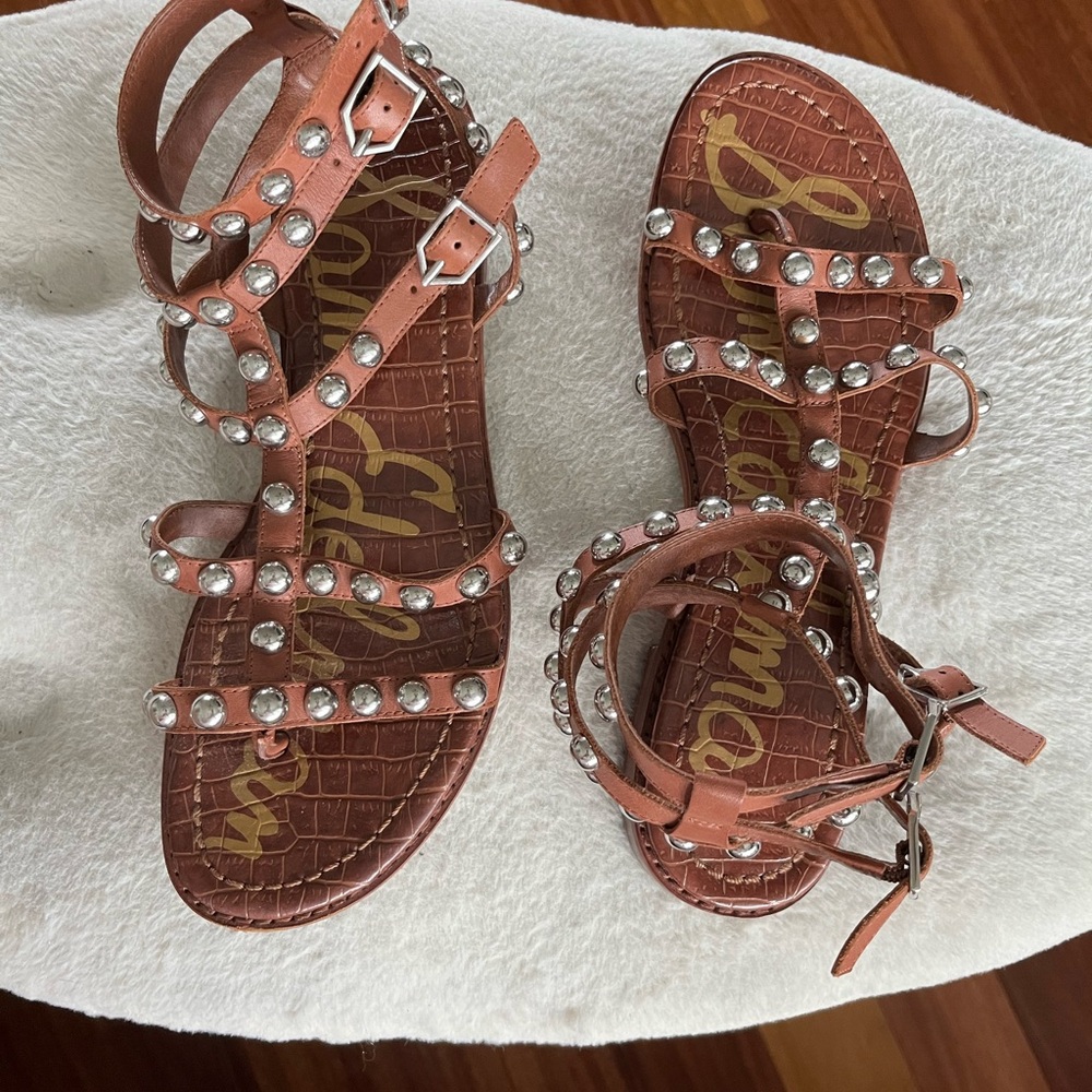 Sam Edelman Brown Braided Sandals